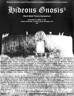 Poster for Hideous Gnosis - A Black Metal Symposium